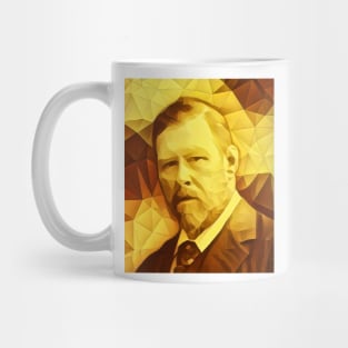 Bram Stoker Golden Portrait | Bram Stoker Artwork 11 Mug